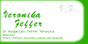 veronika feffer business card